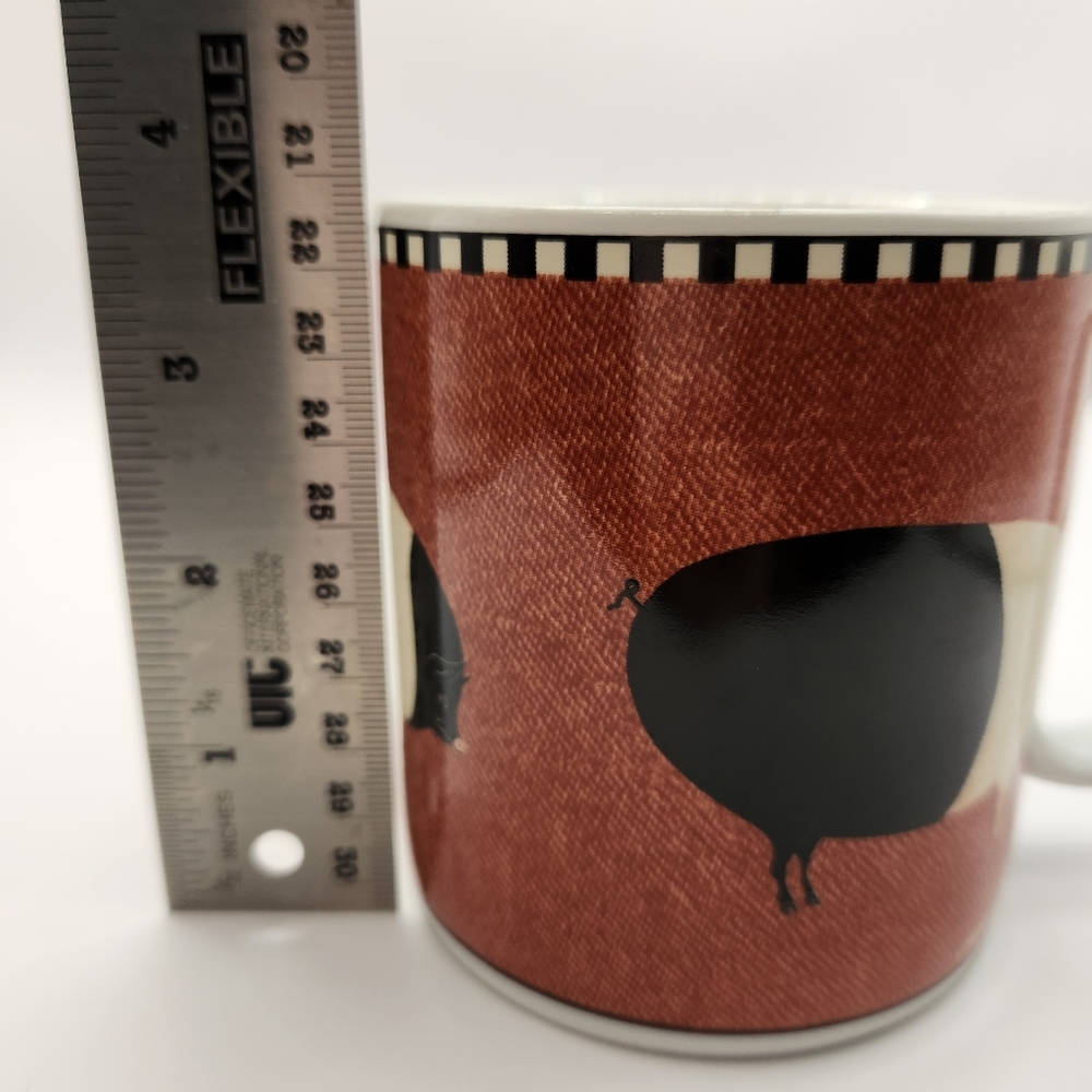 Sakura Brandon House by Warren Kimble Barnyard Animals Pig Stoneware Coffee Mug - Picture 5 of 8